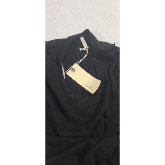 Lanston women's sweatshirt black NWT Size Small Athleisure Cozy Travel top - Picture 9 of 11